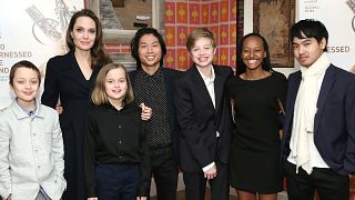 Angelina Jolie and family