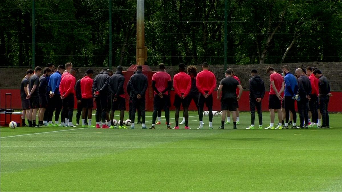 Manchester United and Ajax prepare for their Europa League final