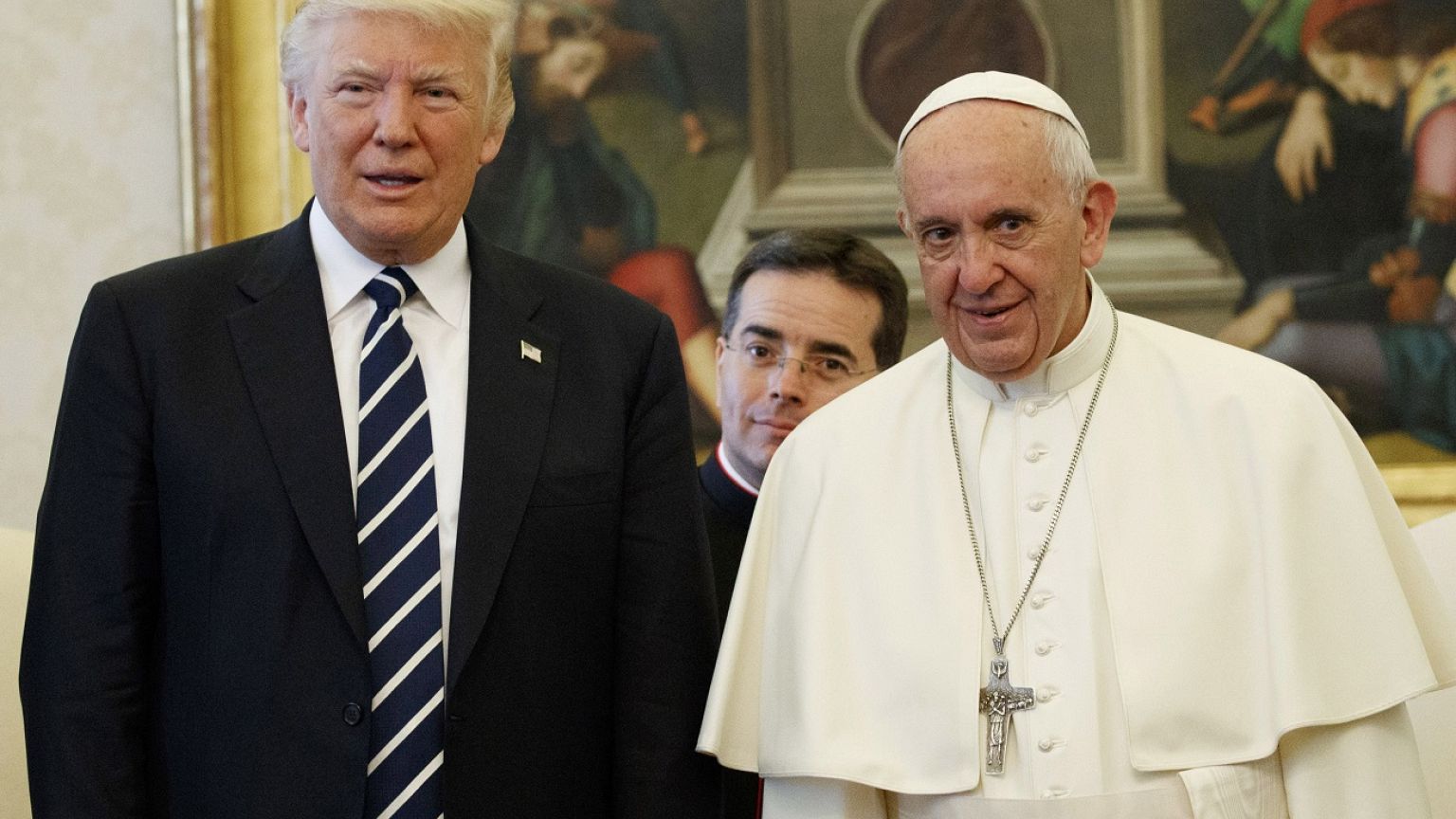 Ferenc pápa fogadta Donald Trumpot a Vatikánban