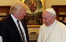 Ferenc pápa fogadta Donald Trumpot a Vatikánban