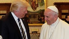 Ferenc pápa fogadta Donald Trumpot a Vatikánban