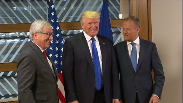 Trump Brüksel'de AB yetkilileri ile görüştü Trump Brüksel'de AB yetkilileri ile görüştü