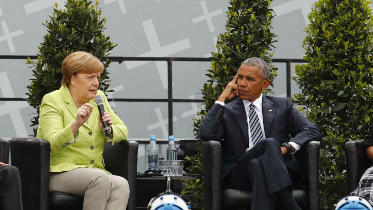 Merkel Obama'yı Berlin'de ağırladı