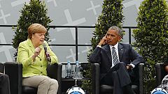 Merkel Obama'yı Berlin'de ağırladı