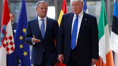 Tusk a nyugati értékekre emlékeztette Trumpot