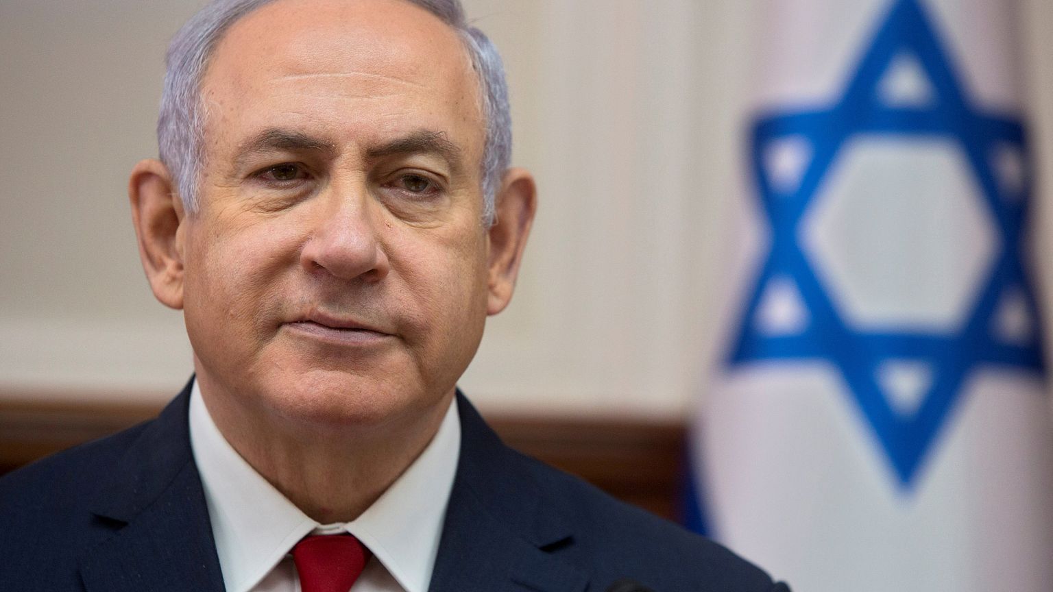 Image: Israeli Prime Minister Benjamin Netanyahu attends the weekly cabinet