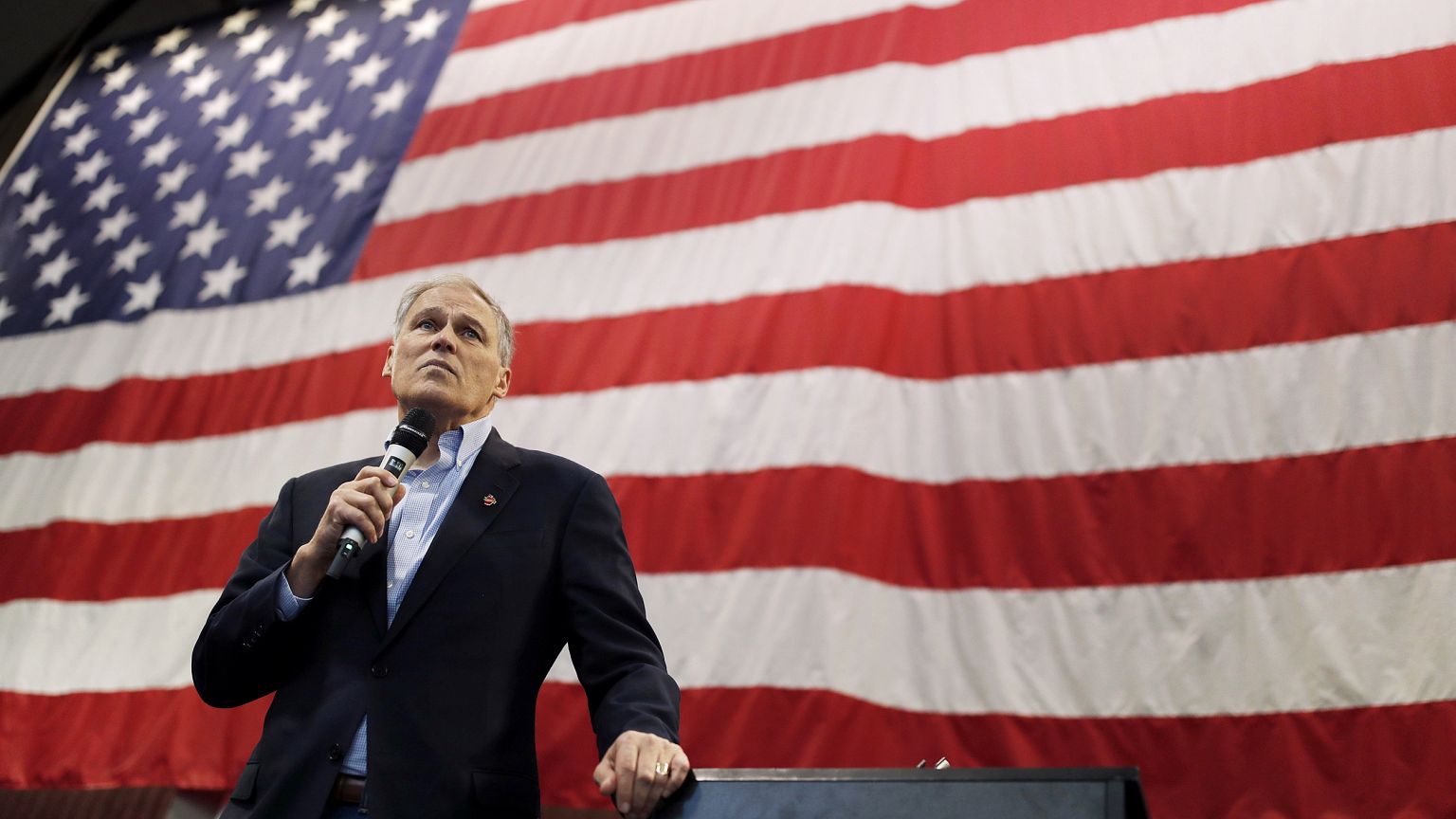 Image: Governor Jay Inslee speaks at the Battle Born Progress Progressive S