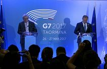 EU-G7: "Queremos construir pontes e não muros", Juncker