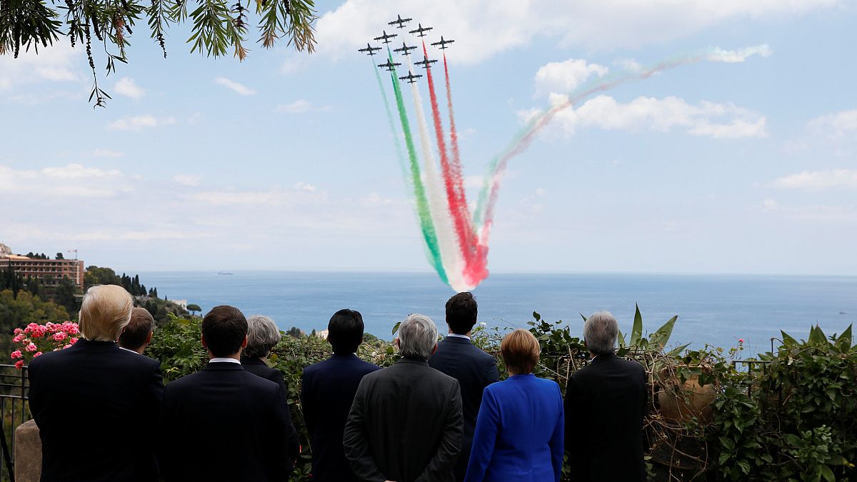 G7: lo spettacolo delle Frecce Tricolori