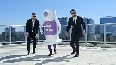 A rap video created for the Insys 2015 national sales meeting features head of sales Alec Burlakoff dressed as a dancing bottle of the company\'s highly addictive fentanyl-based pain drug, Subsys. Burlakoff has pleaded guilty and testified in federal court on Friday.