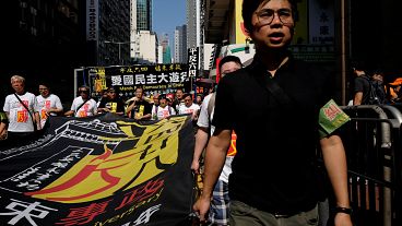 China: manifestantes reclamam respeito pelos Direitos Humanos