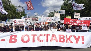 Москвичи протестуют против сноса "хрущевок"