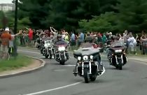 رژه موتورسوران در واشنگتن برای گرامیداشت کشته شدگان جنگ