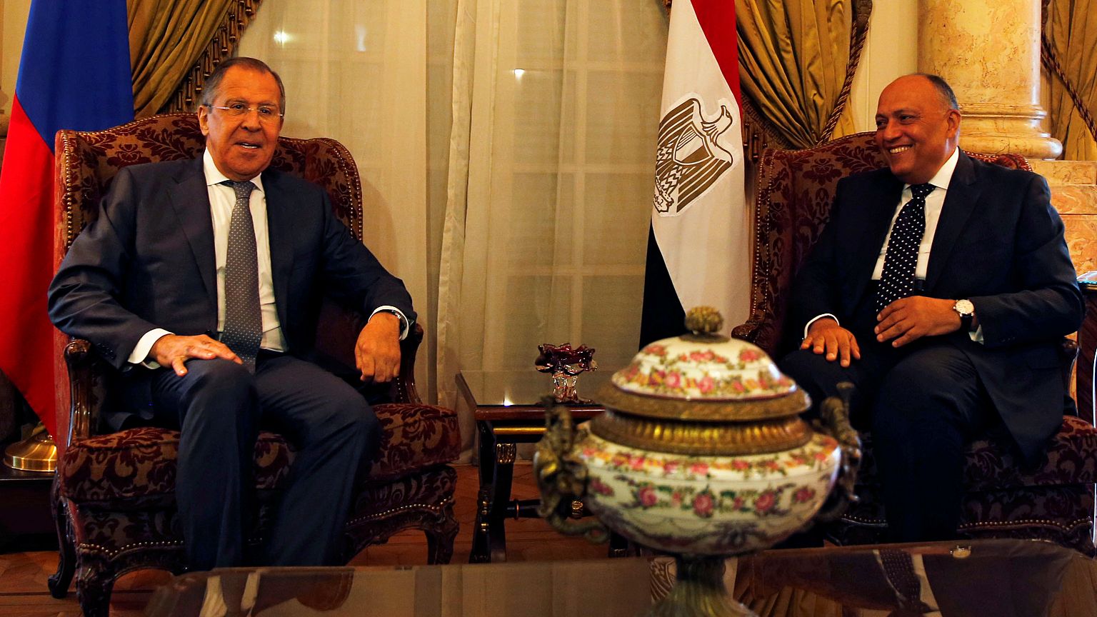 مباحثات للافروف في القاهرة