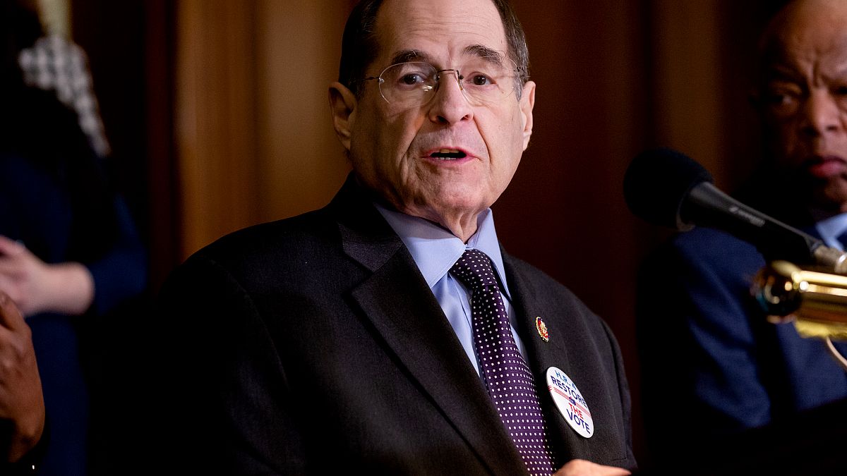 Image: Rep. Jerry Nadler, D-N.Y., speaks during a press conference on Capit