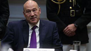 Image: Director of the National Economic Council Gary Cohn listens during a