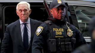 Image: Roger Stone arrives at Federal Court in Washington on Jan. 29, 2019.