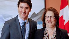 Image: Newly appointed president of the Treasury Board Jane Philpott poses 