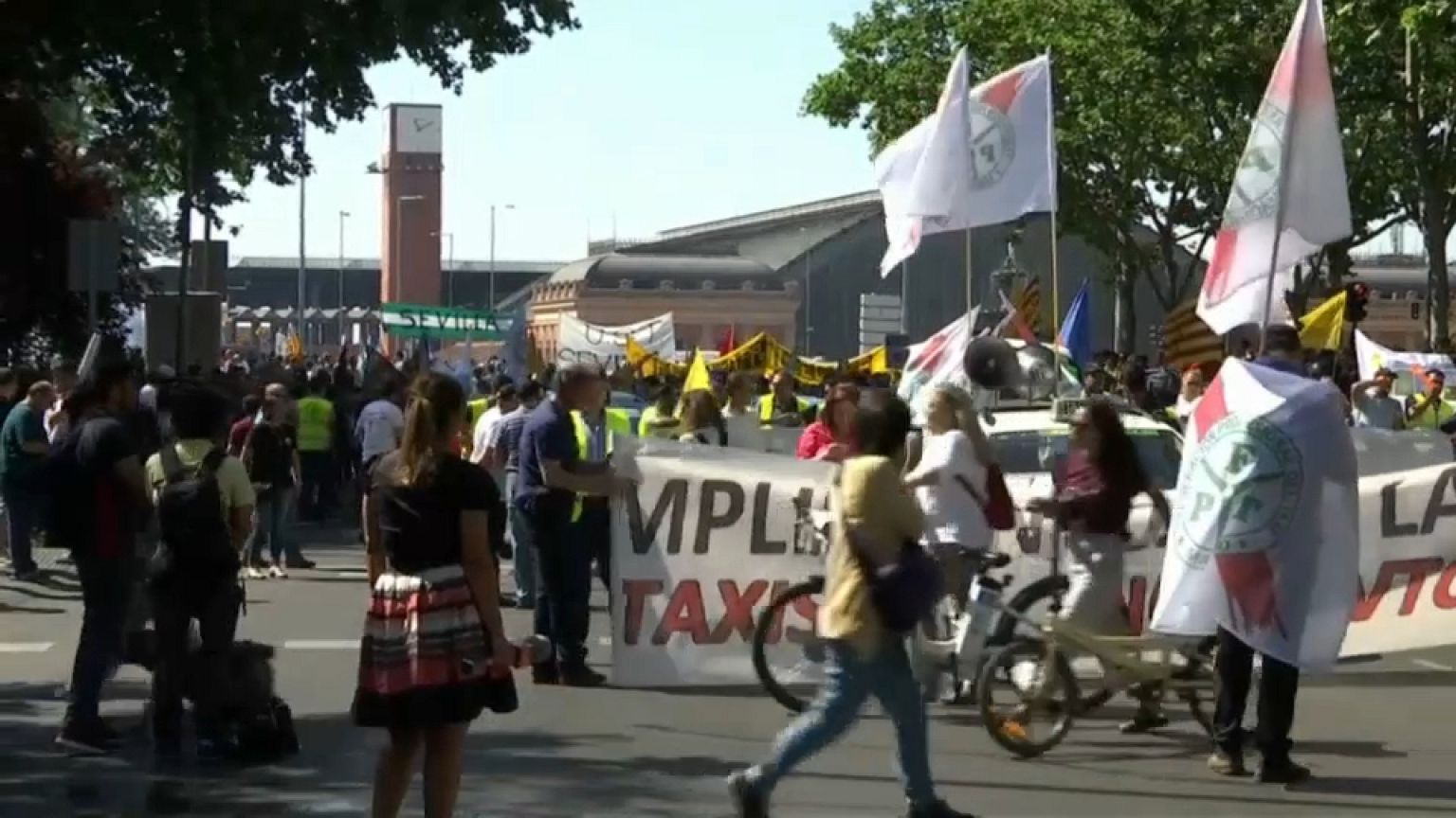 Un día sin taxis en España