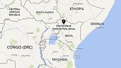 Image: A map showing the location of Kenya's Central Island National Park