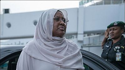 Mrs Buhari in the UK to visit ailing husband