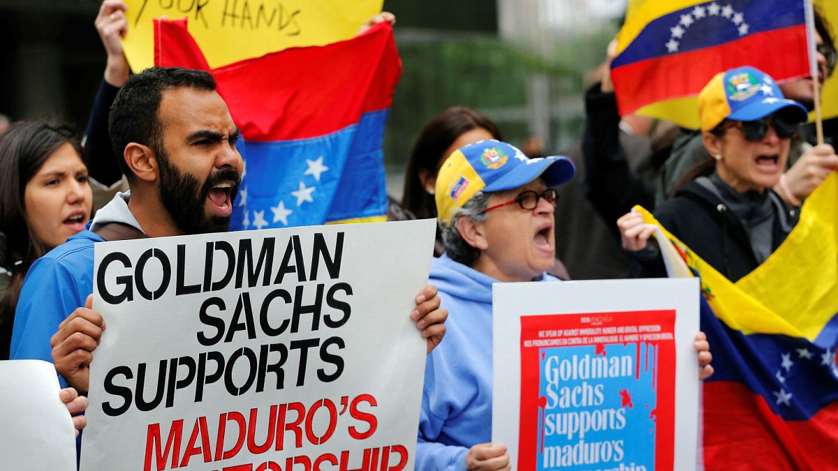 Venezuela: Goldman Sachs protest