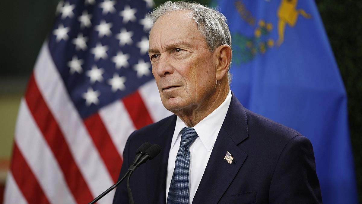 Image: Michael Bloomberg speaks at a news conference at a gun control advoc
