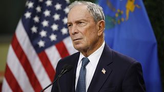 Image: Michael Bloomberg speaks at a news conference at a gun control advoc