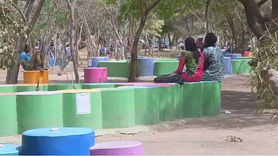 Senegalese recycling initiative turns waste into colorful benches