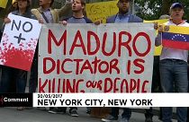 Venezuela vezetése és a Goldman Sachs ellen tüntettek New Yorkban