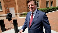 Image: Manafort departs U.S. District Court in Alexandria, Virginia