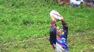 Thousands turn out for annual Gloucestershire cheese rolling event