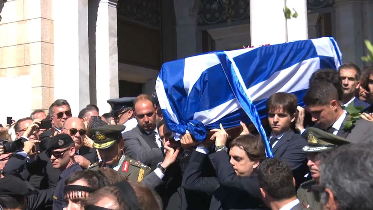 Greek former leader remembered at service