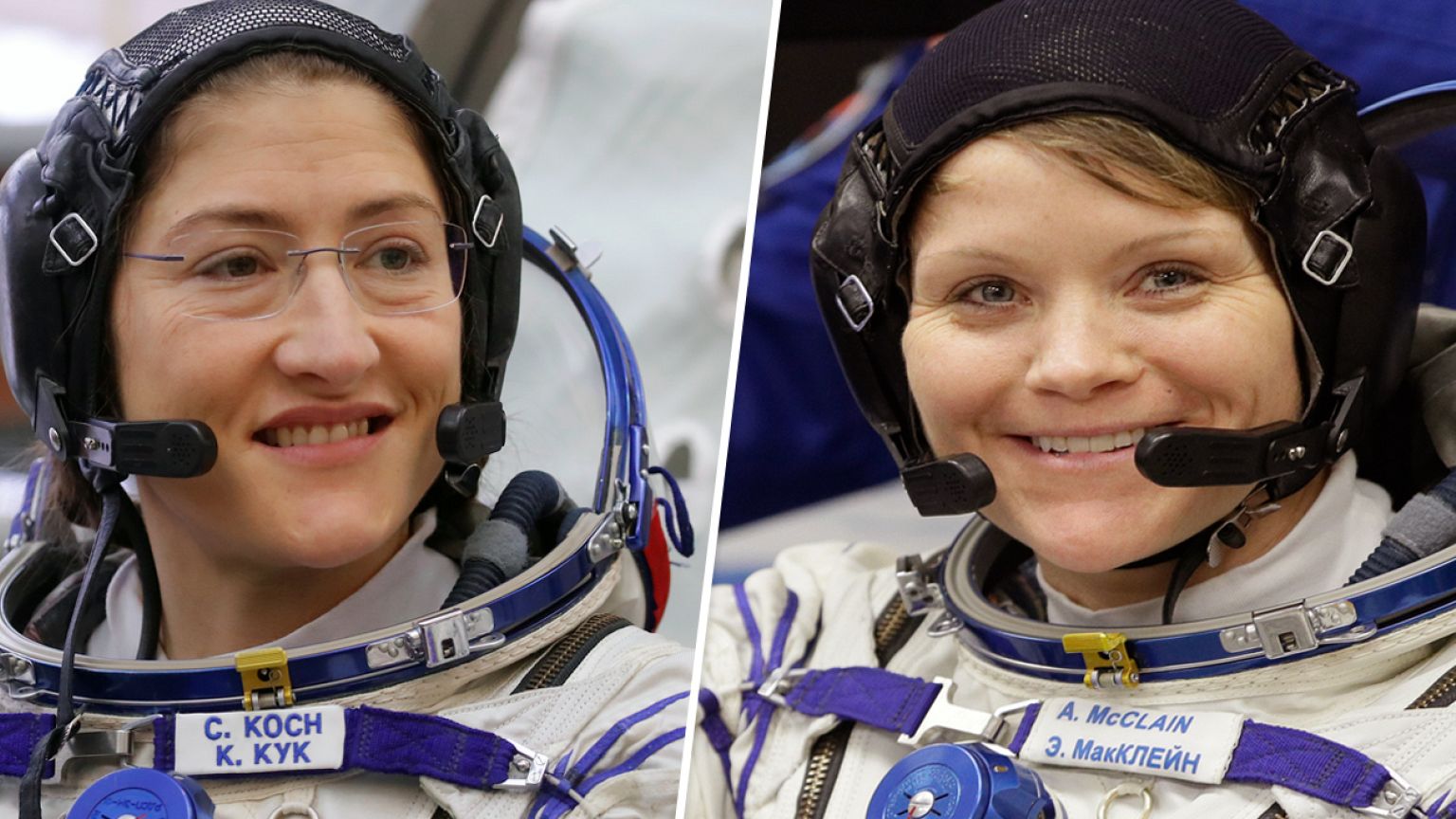 Christina Koch and Anne Mcclain
