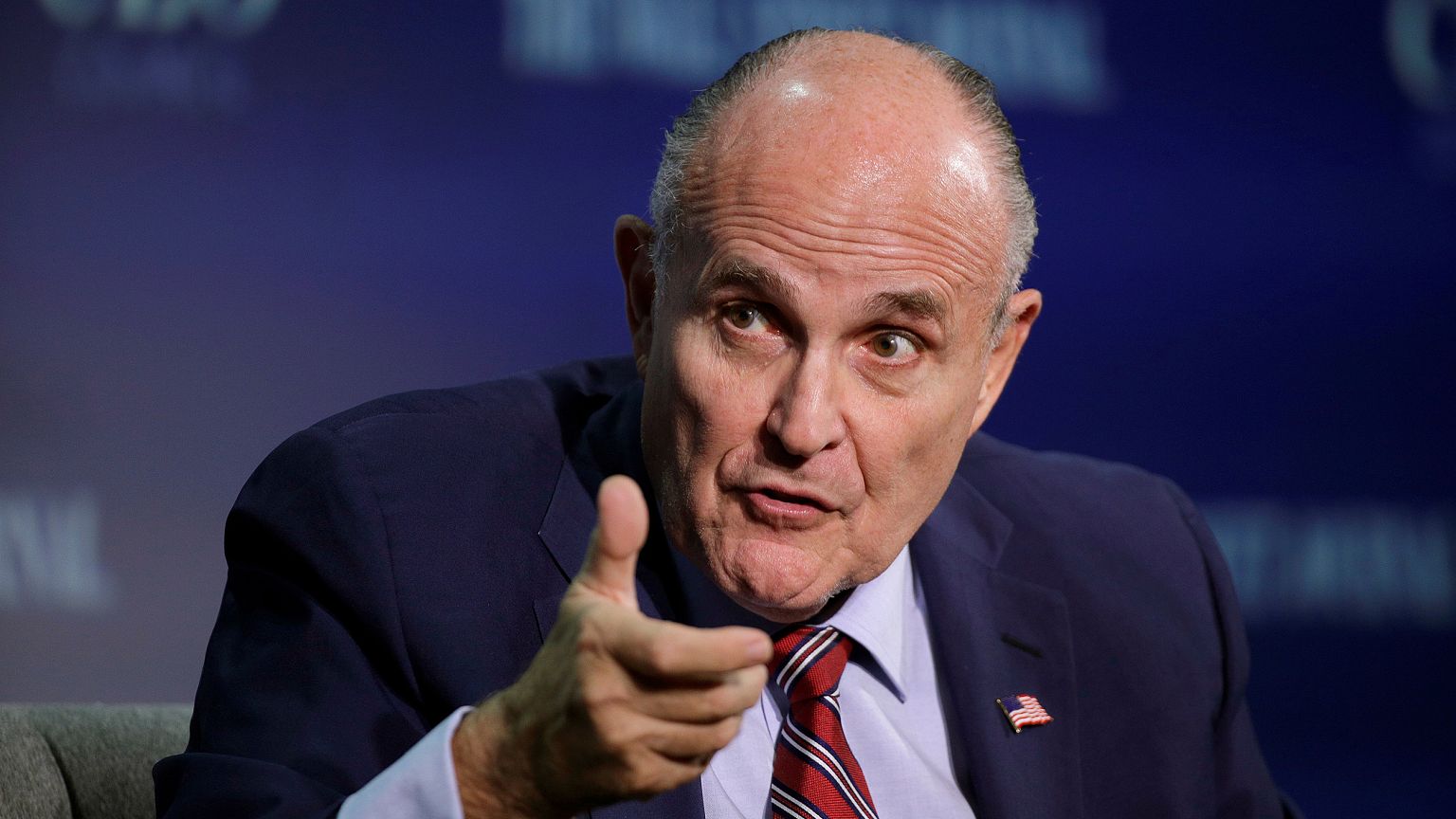 Image: Rudy Giuliani speaks at the Wall Street Journal CEO Council in Washi