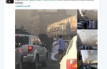 ذخيرة كانت على متن سيارة انفجرت في القطيف