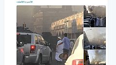 ذخيرة كانت على متن سيارة انفجرت في القطيف
