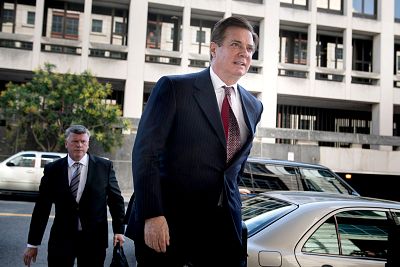 Paul Manafort, Donald Trump\'s former campaign chief, arrives for a hearing at U.S. District Court in Washington on June 15, 2018.