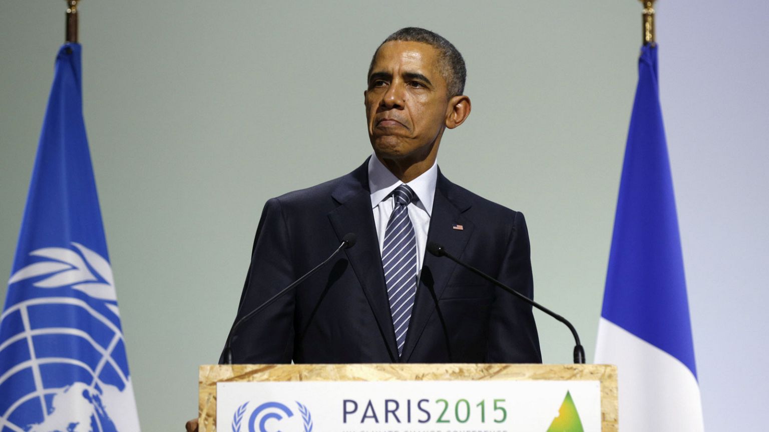 How did Trump and Obama's speeches on climate change differ?
