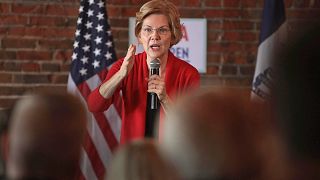 Image: Democratic Presidential Candidate Elizabeth Warren (D-MA) Holds Camp
