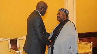 George Weah calls on Gabon's Ali Bongo ahead of Liberia's election