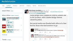 L'attentat de Londres vu de Twitter : #SofaForLondon et faux appels à disparus