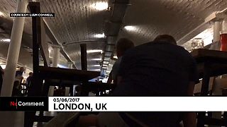 Londra saldırı: Barda panik anları