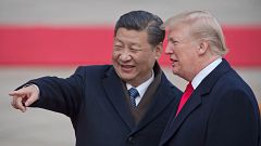 China's President Xi Jinping and President Donald Trump