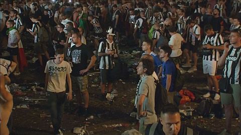 Εικόνες πανικού στο Τορίνο από λάθος συναγερμό