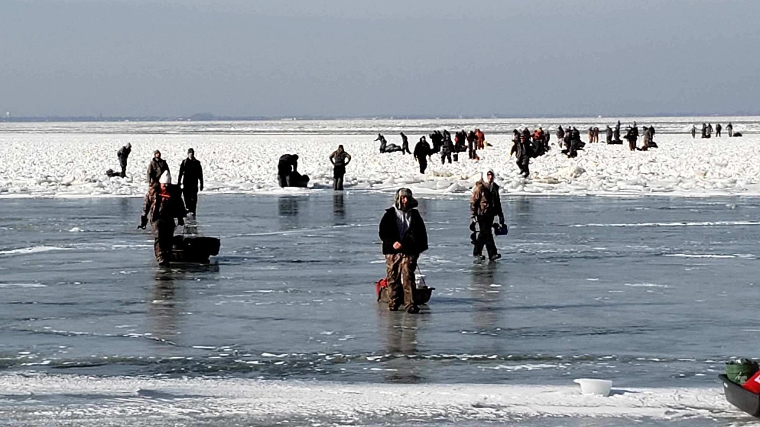 Coast Guard, local agencies rescue 46 from ice floe