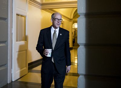 Chairman of the House Energy and Commerce Committee Rep. Greg Walden arrives for a meeting at the Capitol on March 21, 2017.