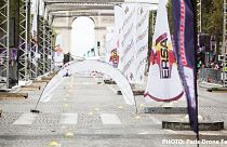 مسابقه سرعت پهپادها در خیابان شانزه‌ لیزه پاریس