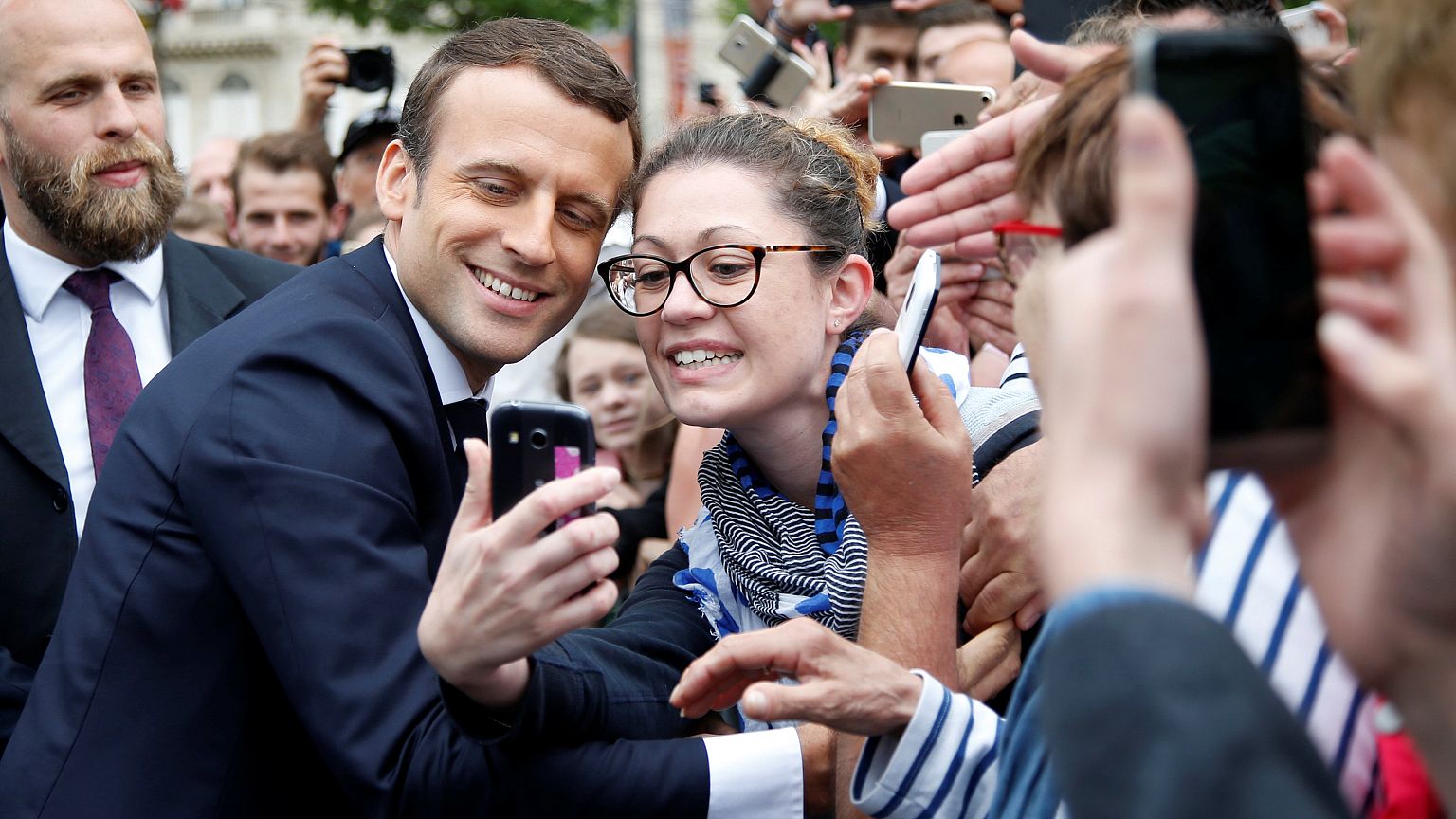 Auslandsfranzosen wählen Macron-Kandidaten