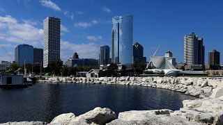 Image: The Milwaukee skyline in Wisconsin on Sept. 13, 2018.